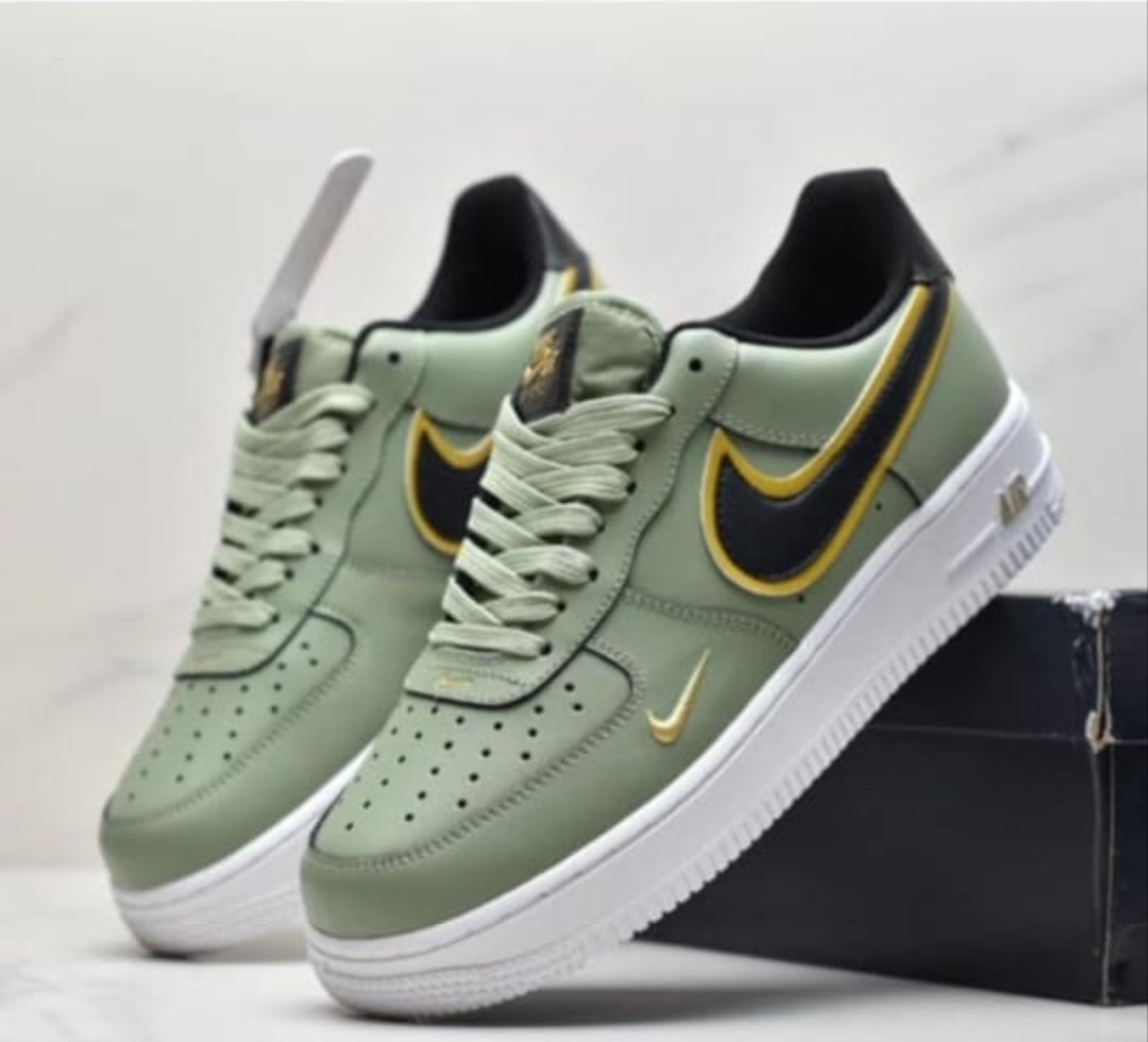 Airforce 1 Low ’07 LV8 Double Swoosh – Olive Gold Black