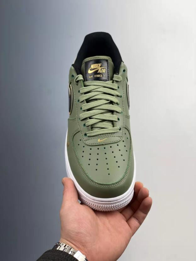 Airforce 1 Low ’07 LV8 Double Swoosh – Olive Gold Black