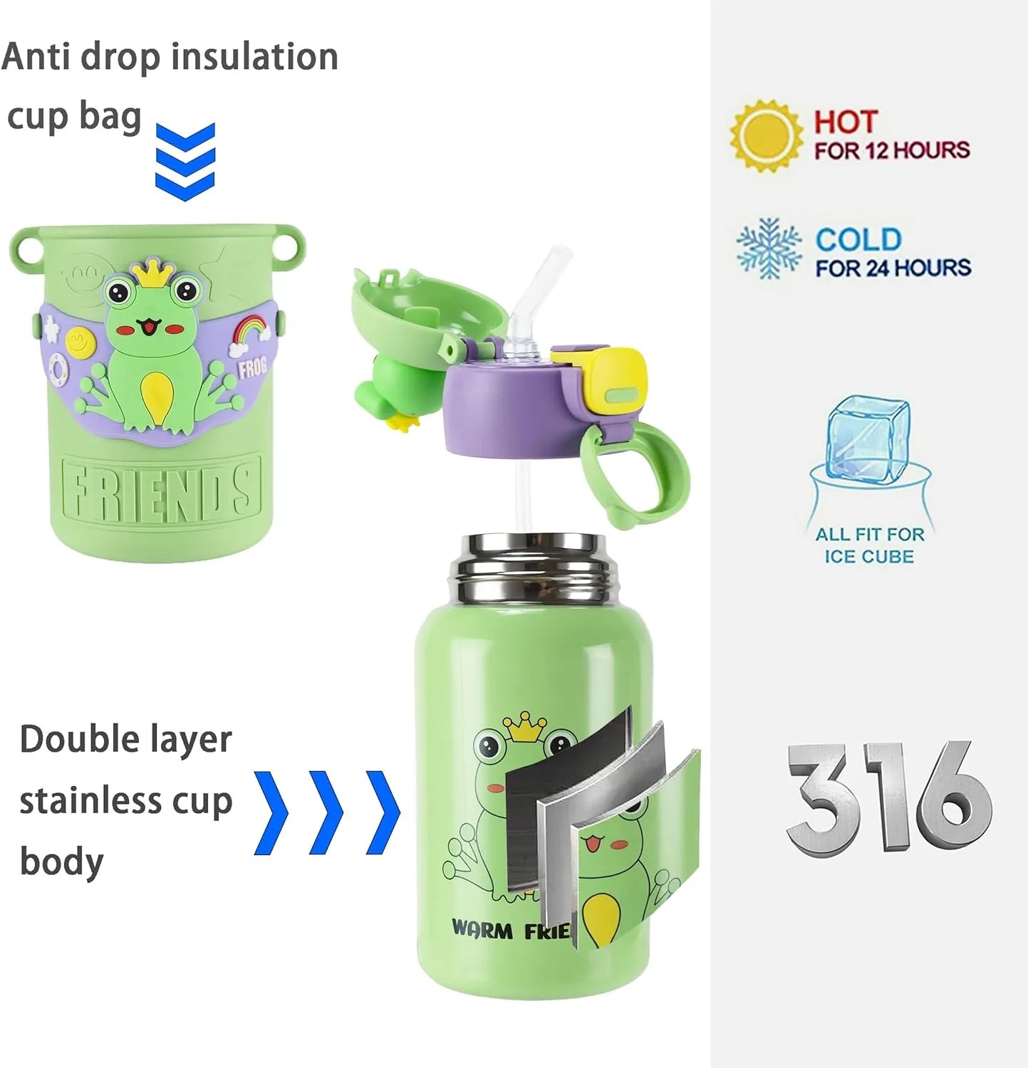 Character Kids Vacuum Flask 450ml