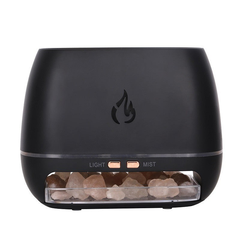 Flame Simulation Diffuser with Salt Rocks