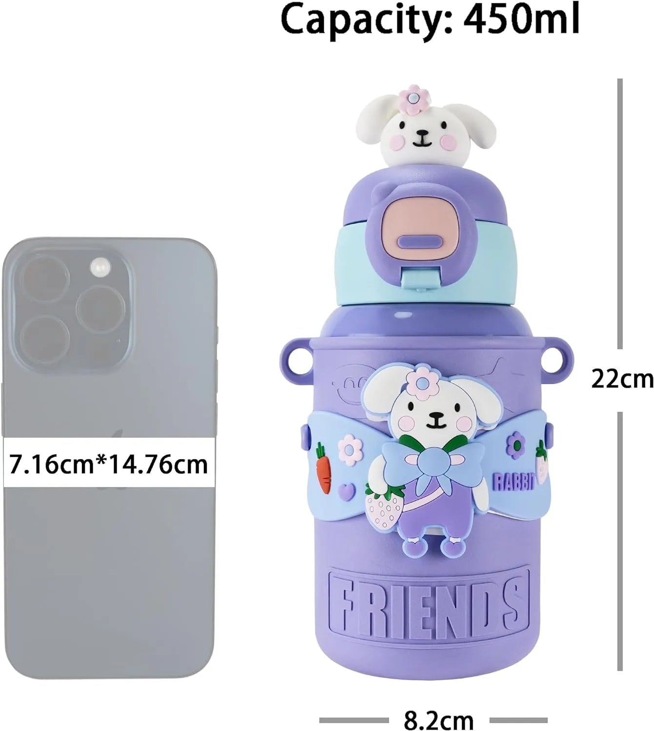 Character Kids Vacuum Flask 450ml