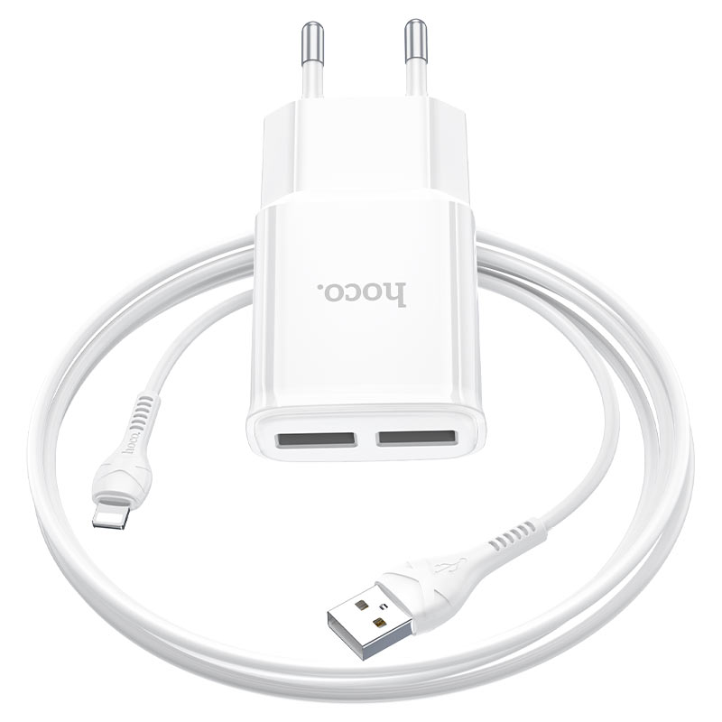 C88A Dual Port Charger set with iP Cable